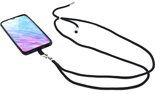foto-kontor Hülle kompatibel mit ZTE Blade 10 Smart Umhängetasche TPU Schutzhülle Tasche Kette schwarz