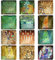 Berkin Arts 12Pcs Cute Square Crystal Glass Strong Magnetic Refrigerator Magnet Fridge Sticker Cloisonnism Vintage Tree of Life The Kiss Gustav Klim Series