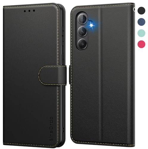 SineOrdo Cover compatible con Samsung Galaxy A34 5G Custodia, Custodia Samsung Galaxy A34 5G Cover Libro Portafoglio Folio Pelle Flip Stand Case - Nera