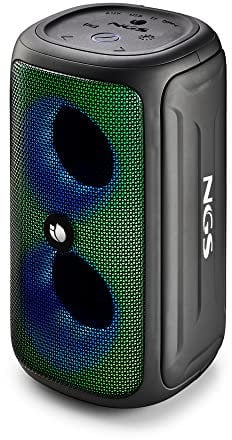 NGS Roller Beast Black - Altavoz Portátil Potente de 32w Compatible con Tecnología Bluetooth 5.0 y TWA, Luces RGB, Resistente al Agua y al Polvo ipx5, Micrófono, Manos Libres, hasta 40 h, Negro.