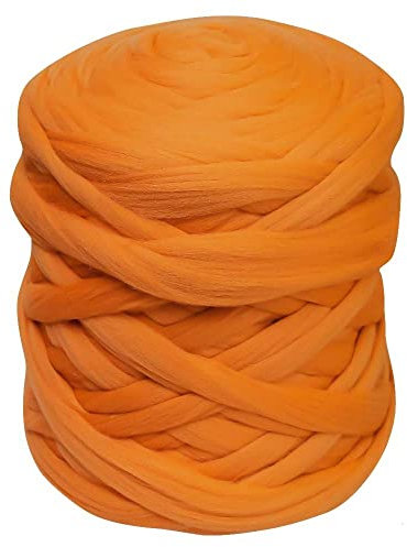 1m Filzwolle Märchenwolle Merino Nassfilzen Trockenfilzen Spinnen über 100 Farben Meterware, Farbe Wolle:001 orange