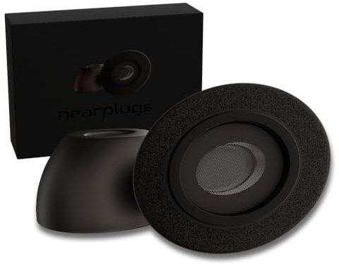 Nearplugs Version 2.0 - Memory Foam Ohrstöpsel für AirPods Pro (Generation 1 & 2) | 3 Paare | Bessere Passform & Komfort | Aufsätze
