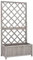 Camerina Jardinière à Treillis de Jardin Gris 70x30x135 cm Bois de Sapin,Jardiniere sur Pieds,Bac avec Treillis,Jardiniere Terrasse