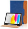 Coque pour iPad 11ème Génération (A16) 11 Pouces en 2025, iPad 10ème Génération 10,9'' en 2022 PU Cuir Cover Tablette Housse de Protection Auto Réveil/Sommeil, Multi-Angle Étui avec Poche - Bleu