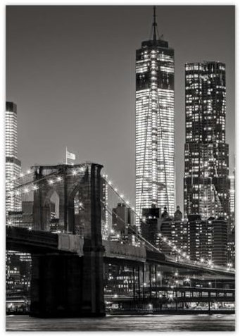 Wandsticker Dekor Foto Aufkleber 14,80x21,00cm New York Manhattan Bridge Nr. H1683M_NS1A5
