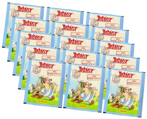 Panini Asterix Sticker - Reisealbum Sammelsticker (2023) - Auswahl (15 Tüten)
