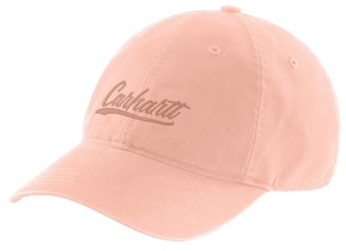 Carhartt Damen Canvas Script Graphic Cap, Tropischer Pfirsich, Einheitsgröße