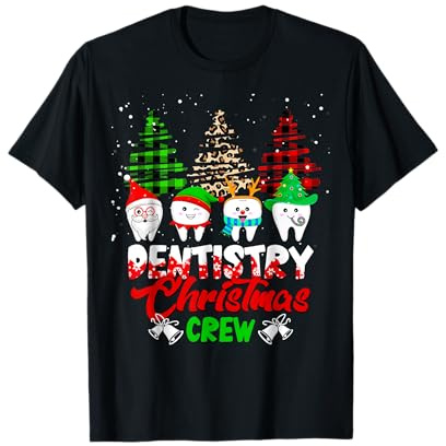 Zahnmedizin Weihnachten Dental Tee Nette Zähne Zahnarzt T-Shirt