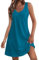 Generic Robe À Bretelles D'Été Grande Taille Femme - Robe Blanche Fluide Longue Bohème Printemps 2024 - Vert L