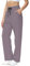 HMIYA Jogginghose Damen Baumwolle Freizeithose Lang offenem Boden Yogahose Sporthose Geradem Bein Hose mit Taschen(Pink lila 3XL)
