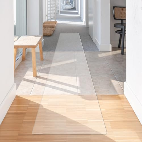 Royhom Plastic Floor Protector for 0ffice Chair, Clear Chair Mat for Hard floor, Transparent PVC Floor Mats 50x180cm, Gaming Chair Mat, Office Chair Mat Floor Protector for Home Office