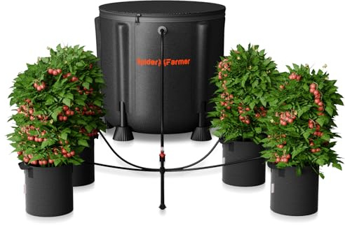 Spider Farmer Auto Drip Irrigation System Kits with 13-Gallon Bucket, 25W Water Pump, Low Water Level Sensor, Complete Indoor Automatic Watering System for Grow Tent/Greenhouse