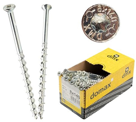 Porenbetonschrauben Senkkopf Betonschrauben Gasbetonschrauben verzinkt Schrauben Spezialschrauben Porenbeton-Schraube (50, 8 x 100 mm)