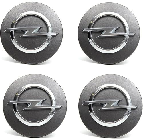 YYALI 4 Stück Nabendeckel für Opel Astra H 2004-2009, Radnabenabdeckung, Nabenkappen, Felgendeckel, Nabenkappen, Auto Nabendeckel Radnabenabdeckung,65mm
