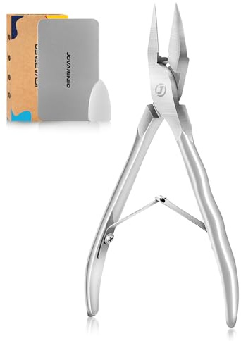 Ingrown Toenail Clippers Straight Blade Toe Nail Clippers for Thick Nails | Stainless Steel Nail Clippers for Thick Toenails for Seniors Ultra Slim 16mm Blade Podiatrist Nail Clippers (Straight Blade)
