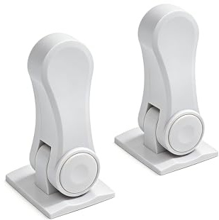 2Pack Child Proof Door Lever Lock | 3M Adhesive Child Locks Security Door Locks 180 Degree Revolving,No Drilling Need,Baby Proofing Door Handle Lock