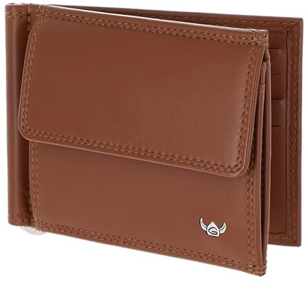 Golden Head Cuir Porte-Monnaie Pince à Billets Polo RFID Protect Clip-Scheintasche 1921 Cognac Brun