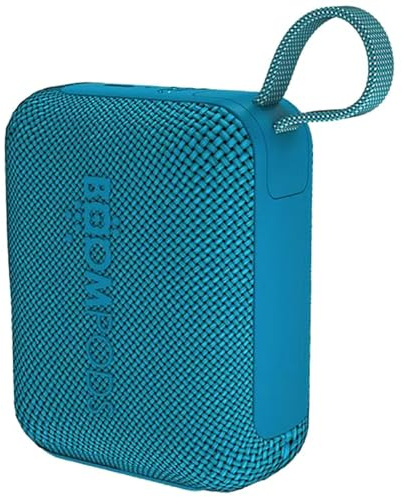 Boompods Beachboom Mini - Portable Bluetooth Speaker, Blue | Waterproof IPX7 Rugged Speaker, With Ocean-Bound Plastic, Dual Pairing