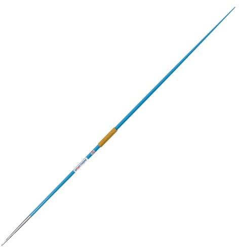 Sport-Thieme Trainingsspeer Club | Verschiedene Gewichte | Aluminium | Ausgezeichnete Flugeigenschaften | Trainingsspeer | Blau-Gelb
