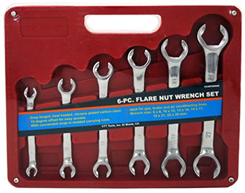 Cal-Hawk 6-pc. Flare Nut Wrench Set - Metric