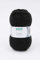 Gründl 5er Packung Wolle LISA Premium uni, 50gr, 100% Polyacryl,Bastelgarn,Strickgarn,Handarbeitswolle (26 schwarz)