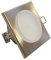 Lampenlux Einbaustrahler Raija IP44 Aussenleuchte Eckig Fassung GX53 10cm Spot Down Aluminium