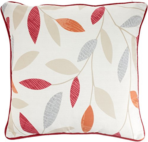 Fusion - Beechwood - 100% Cotton - Filled Cushion - 43x43 cm in Red