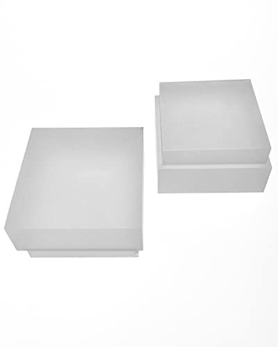 SpiceLED Acryl-Gläser Set - Mattes Milchglas für 30W Wandleuchte - Wandleuchten-Zubehör - Lampenglas - Erweiterungsglas - 100x100 mm - 2er-Set