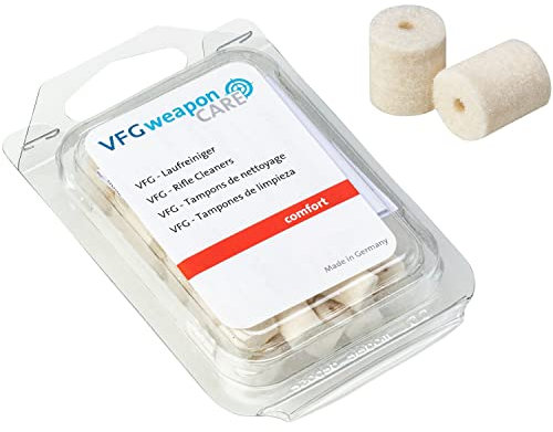 VFG Unisex – Erwachsene - Stück für Kal. .45 VFG 30 St ck Laufreiniger COMFORT für Kal 45, woll-weiss, 0.45 EU