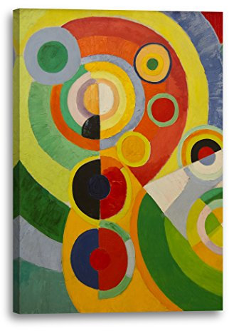 Printed Paintings Leinwand (40x60cm): Robert Delaunay - Rythmus, Freude am Leben