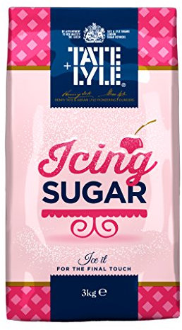 Tate & Lyle Sugars Fairtrade Icing Sugar, 3 kg, Pack of 4