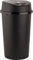 Easy Shopping 45 Liter 45L TOUCH BIN Black for Home Garden Office School Kitchen Bathroom Top Bin Portable Pedal Bin Removable Lid(Black)