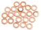 sourcing map rondelle cuivre étanchéité Joint 20pc 6mm Dia Interne 10 mm Diamètre extérieur