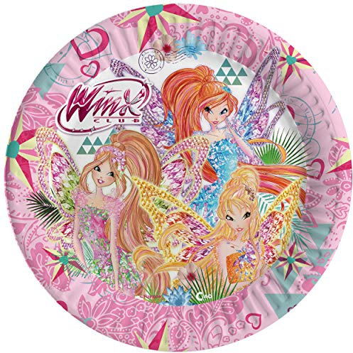 Ciao - Piatti carta Winx Tynix (Ø23cm), 8 pezzi