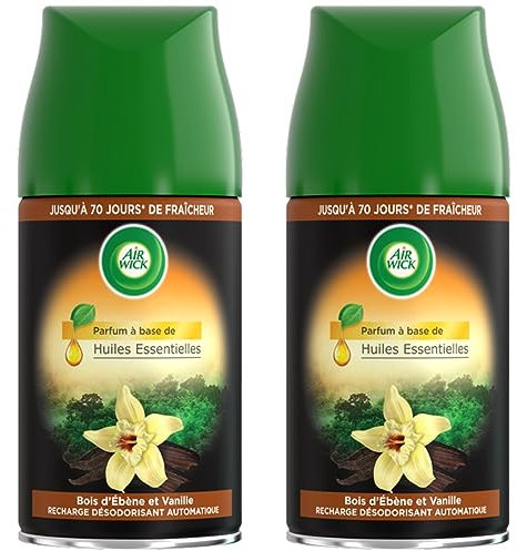 Air Wild Lufterfrischer für Haus, Nachfüllpackung, FreshMatic, Holz und Vanille, 250 ml, 2 Stück