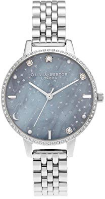 Olivia Burton Damen-Uhren Analog Quarz One Size Silber 32014925