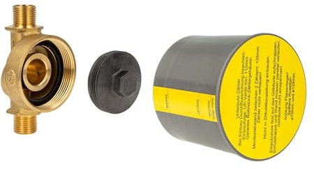 Schlösser 0090040000001 - Koax G 2 Zoll EAS Unterputz-Wasserzählergehäuse 3/4 AG - Ø 18 mm Lötmuffe - Typ UPM-Koax 90040