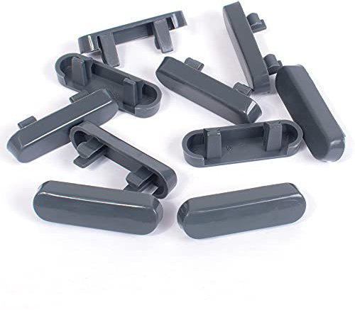 JCP 10 tapas de drenaje para ventanas de UPVC, color gris antracita