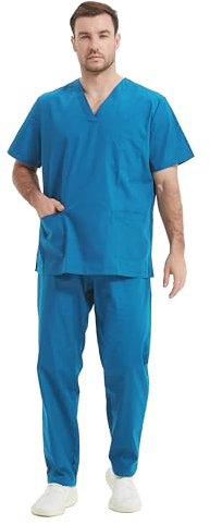 MISEMIYA Unisex BZ-6801-6802 Medizinische Uniform, Türkis 68, M