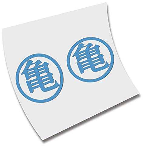 Sticker, Dragonball, Roshi, Kame, Vinyl, selbstklebend, Eisblau
