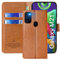 FMPCUON Hülle für Samsung Galaxy M21 Handyhülle [Standfunktion] [Kartenfach] [Magnetverschluss] Tasche Flip Case Schutzhülle lederhülle klapphülle für Samsung Galaxy M21 Braun