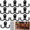 XKQYX 10 Pièces Patère Patere Porte Manteau Mural, Crochets Doubles Porte Manteau avec Vis pour Mural Salle de Bain Cuisine