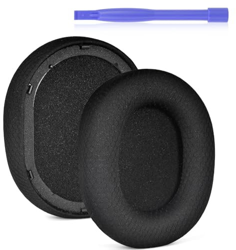 Replacement Earpads Ear Cusions Compatible with Razer BlackShark V2 Pro and USB Wired and Wireless Gaming Headset,Noise Isolation Memory Foam and Fabric Ear Covers-Added a Stick Holder