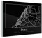 MuchoWow Glasbild Glasfoto Wandbild Bilder Deko 90x60 cm Dubai Stadtplan - Karte
