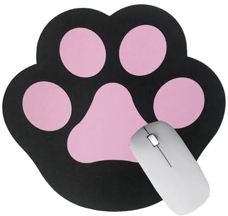 Mouse Pad Cat Motive, Mousepad Desk Accessory Cute Office Gaming Laptop Mouse Mat Office Supplies Desk Accessories (Pink)