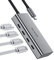 USB-C-Hub mit 4 Anschlüssen, 10 Gbit/s für Laptop (nur Datenübertragung, unterstützt nicht Strom und Monitor), USB-C-Stecker auf 4 USB-C-Buchsen, Multiport-Adapter für MacBook Pro, iMac, XPS