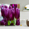 XYueww Duschvorhang, lila Blume Duschvorhang Anti-Schimmel, Wasserdicht, Schnell Trocknend, Duschrollo Polyestergewebe 12 Duschvorhangringen, Badezimmerzubehör 200x180cm