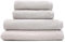 DomSoeiro | Set aus 4 Premium-Handtüchern aus 100% Baumwolle | 2 Badetücher (70x140cm) + 2 Handtücher (50x100cm) - 500g/m² - Schnelltrocknend, weich und saugfähig (Grau)