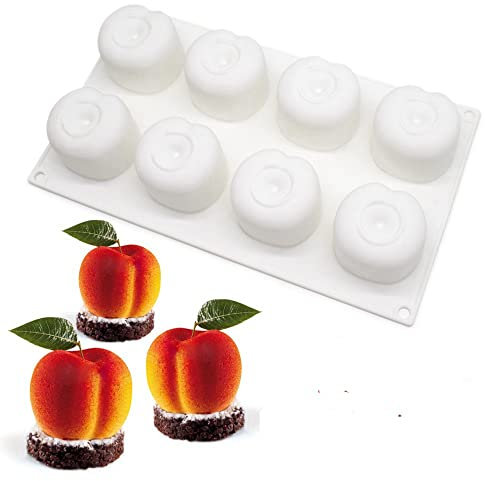 Moule en silicone pour dessert, gâteau, fondant, fruits, sucre, bonbons, gelée, chocolats (cerise D _ 29,7 x 17,4 x 4,7 cm)