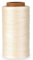 Wachs Faden Nähgarn 0,8mm x 260m Flacher Wachsschnur Gewachster Faden Leder Nähen Faden Polyester Nähen Ledergarn für Handwerk, Reparatur, Buchbinden, Schmuck, Häkeln (Beige)